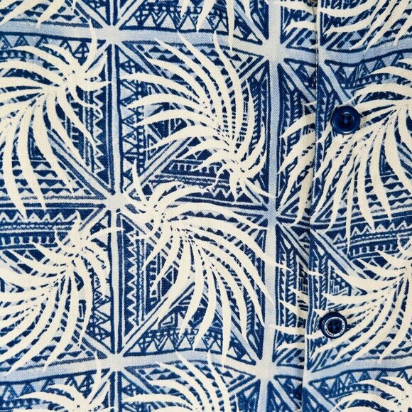 Nat Nast Size XL Vintage Silk Cotton Shirt Button Down Tropical Casual Work - Picture 4 of 8